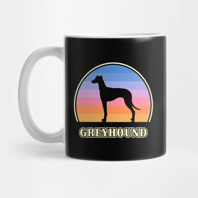 Greyhound Vintage Sunset Dog by millersye